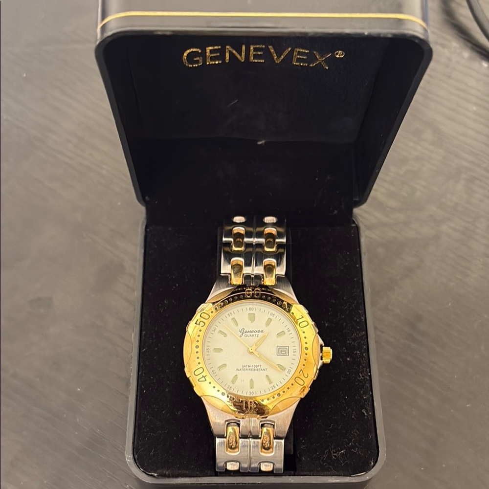 Genevex Gold and Silver Watch